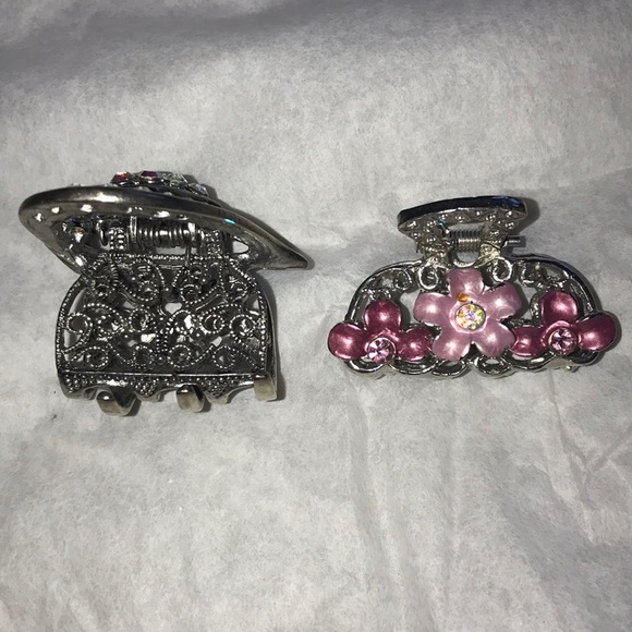 Sparkly Rhinestone Hair Clips - Picture 2 of 8